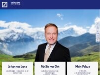 Website Screenshot Johannes Lunz, Selbstständiger Finanzberater für die Deutsche Bank