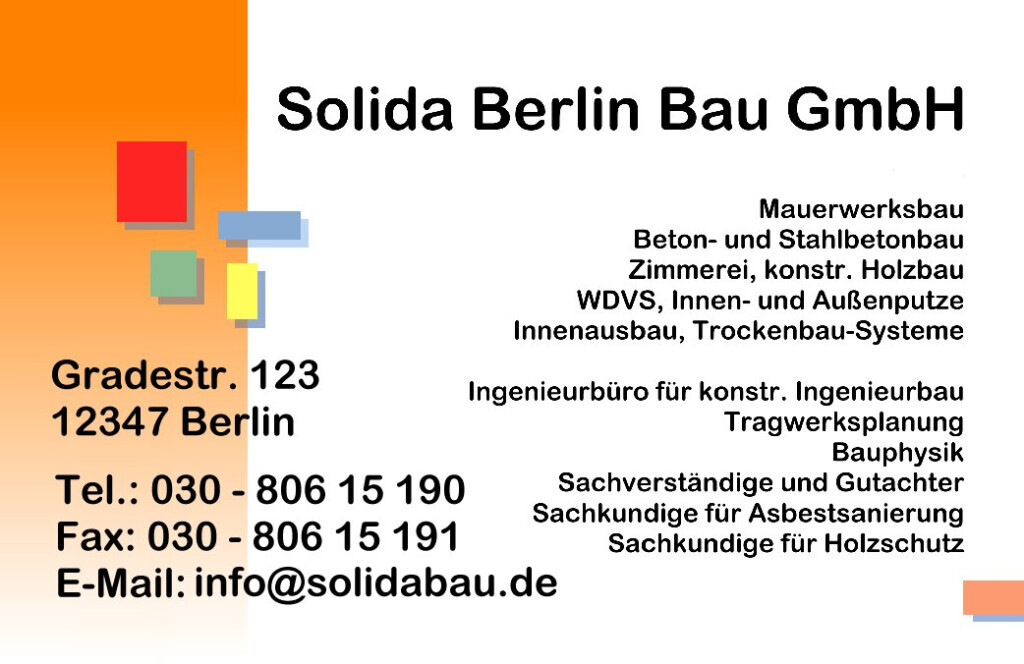 Solida Berlin Bau GmbH Logo