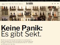Website Screenshot be°bubbly I Sekt Köln