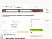 Website Screenshot Praxis für Physiotherapie Serkan Gökce-Krankengymnastik Köln