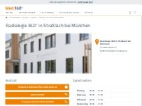 Website Screenshot Radiologie 360° in Straßlach im MEDICENTER SÜD