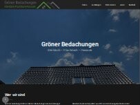 Website Screenshot Gröner Bedachungen