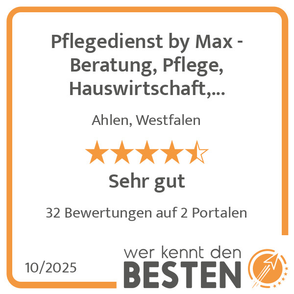 Bilder Pflegedienst by Max - Beratung, Pflege, Hauswirtschaft, Betreuung und Haushaltshilfe