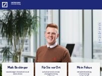 Website Screenshot Maik Beckinger, Finanzagenturleiter und Selbstständiger Finanzberater für die Deutsche Bank