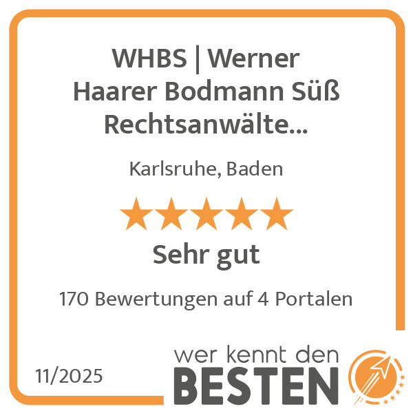 Bilder WHBS | Werner Haarer Bodmann Süß Rechtsanwälte Fachanwälte Steuerberater PartGmbB