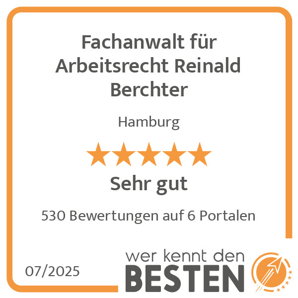 Bilder Fachanwalt für Arbeitsrecht Reinald Berchter