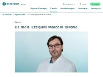 Website Screenshot Dr. med. Ezequiel Marcelo Tallone - Closed