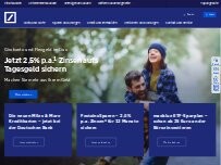 Website Screenshot Deutsche Bank SB-Stelle - geschlossen