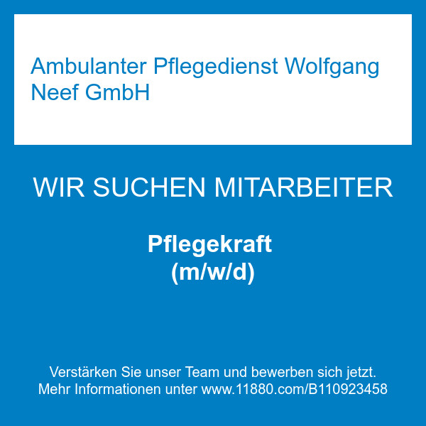 Bilder Ambulanter Pflegedienst Wolfgang Neef GmbH