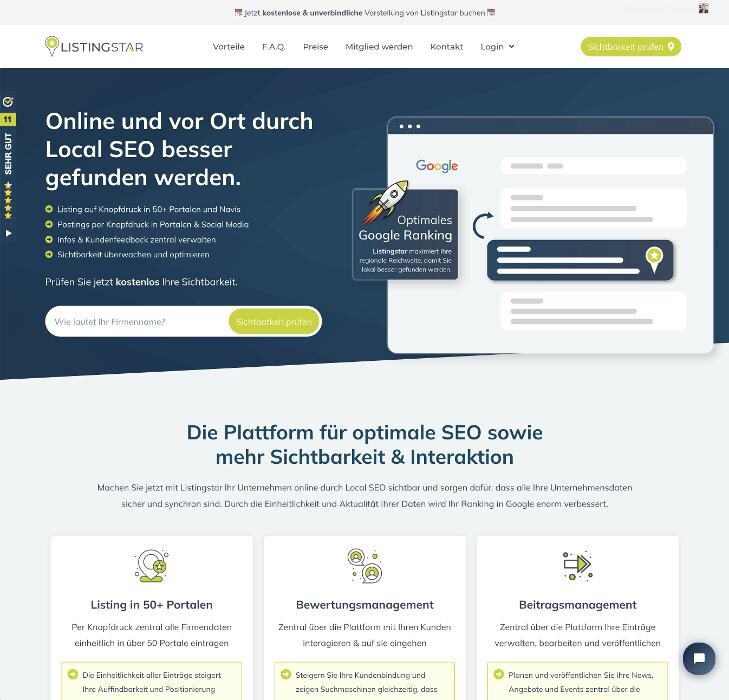 Bilder Listingstar - Durch Local SEO zu mehr Sichtbarkeit, Kunden & Umsatz