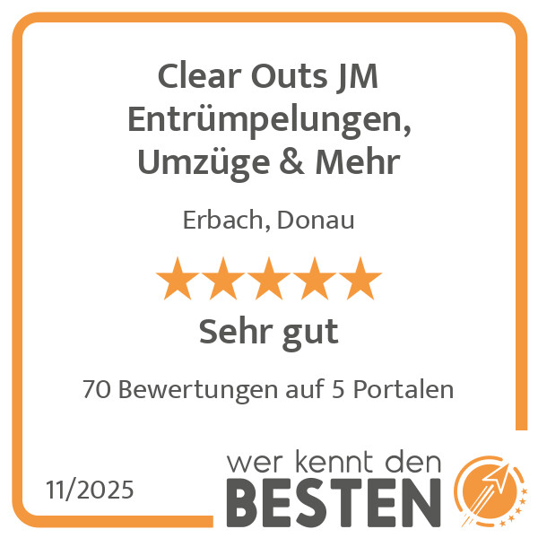 Bilder Clear Outs JM Entrümpelungen, Umzüge & Mehr