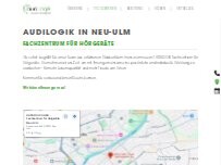 Website Screenshot AUDILOGIK GmbH - Fachzentrum für Hörgeräte Neu-Ulm