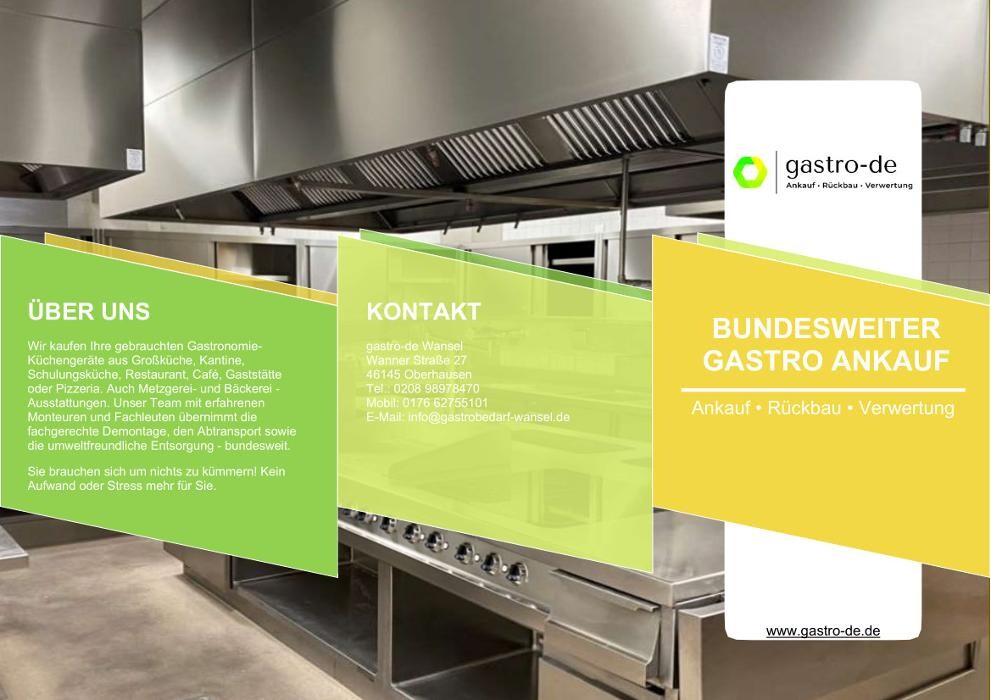 Bilder gastro-de | Gastronomie Ankauf • Rückbau • Verwertung