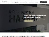 Website Screenshot Friseurladen Haarmonie