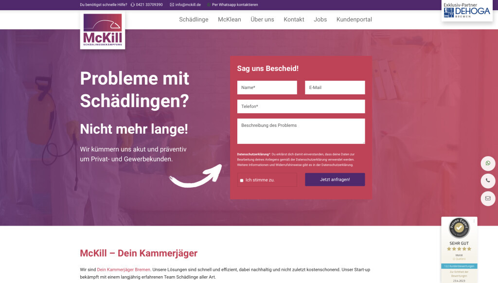 Bilder McKill GmbH | Schädlingsbekämpfung