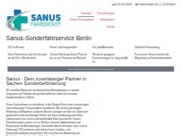 Website Screenshot Sanus-Fahrdienst