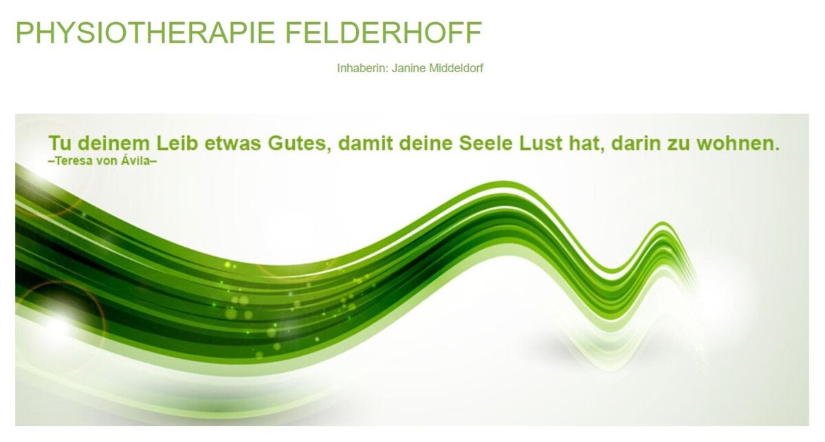 Bilder Physiotherapie Felderhoff