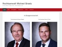 Website Screenshot Rechtsanwalt Michael Braatz