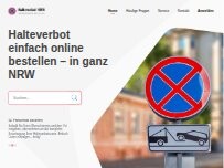 Website Screenshot halteverbot.nrw