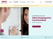 Website Screenshot ERGO Versicherung Lisa Hartmann