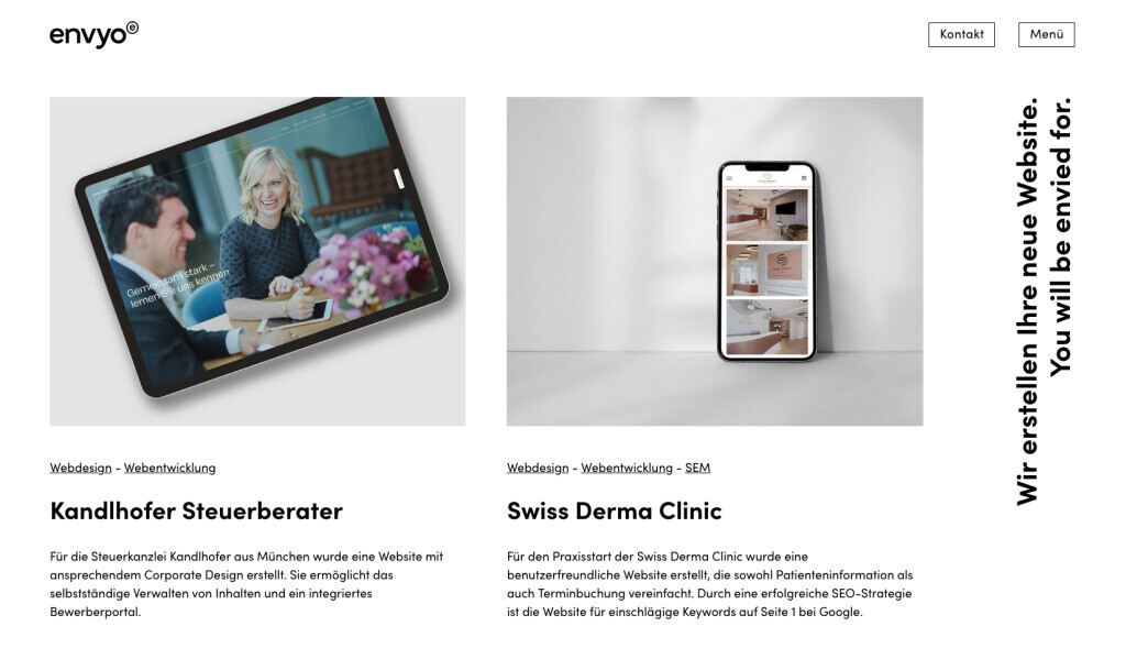 Bilder envyo | Webdesign aus München - Samuel Ohonin