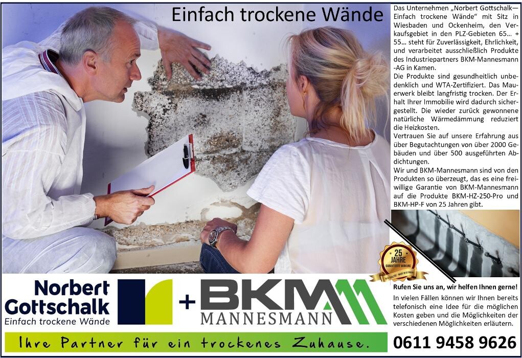 Bilder Norbert Gottschalk | Einfach trockene Wände - Bauwerksabdichtung