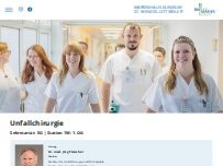 Website Screenshot Unfallchirurgie