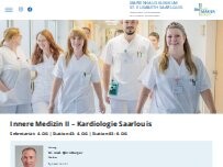 Website Screenshot Innere Medizin II – Kardiologie