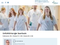 Website Screenshot Unfallchirurgie Saarlouis