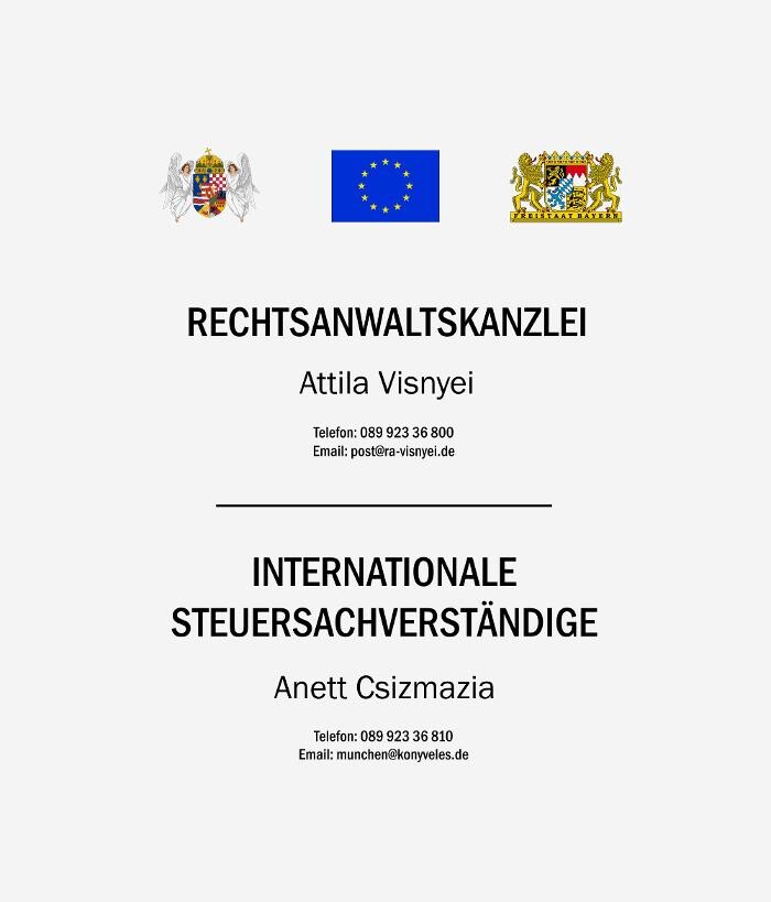 Rechtsanwalt Attila Visnyei Logo