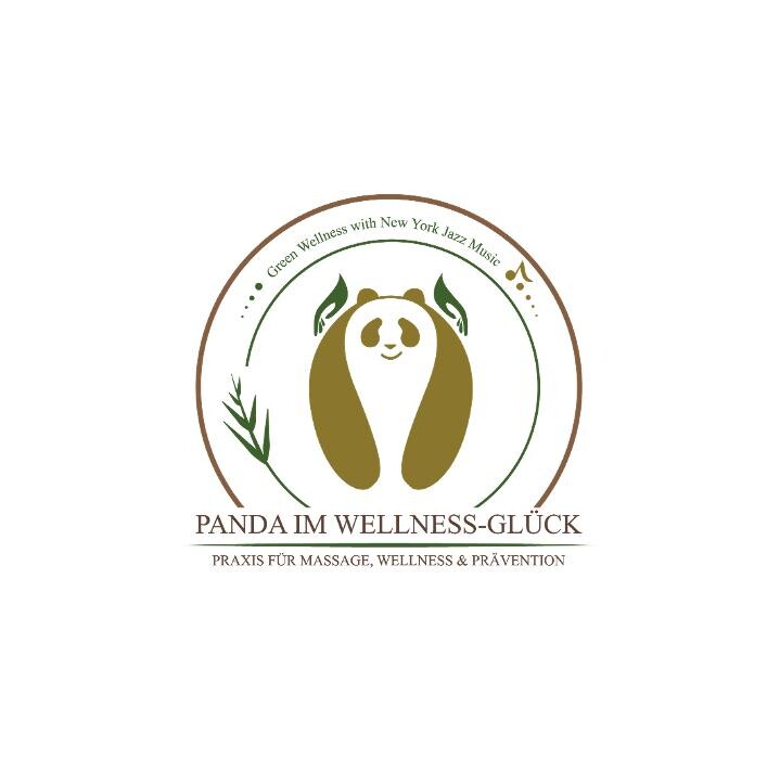 Panda im Wellness-Glück Logo