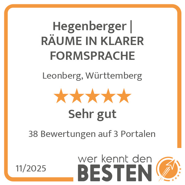 Bilder Hegenberger | RÄUME IN KLARER FORMSPRACHE