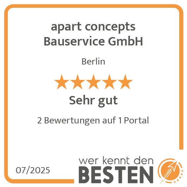 Bilder apart concepts Bauservice GmbH