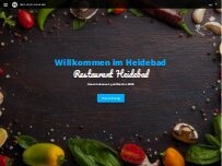 Website Screenshot Restaurant Heidebad