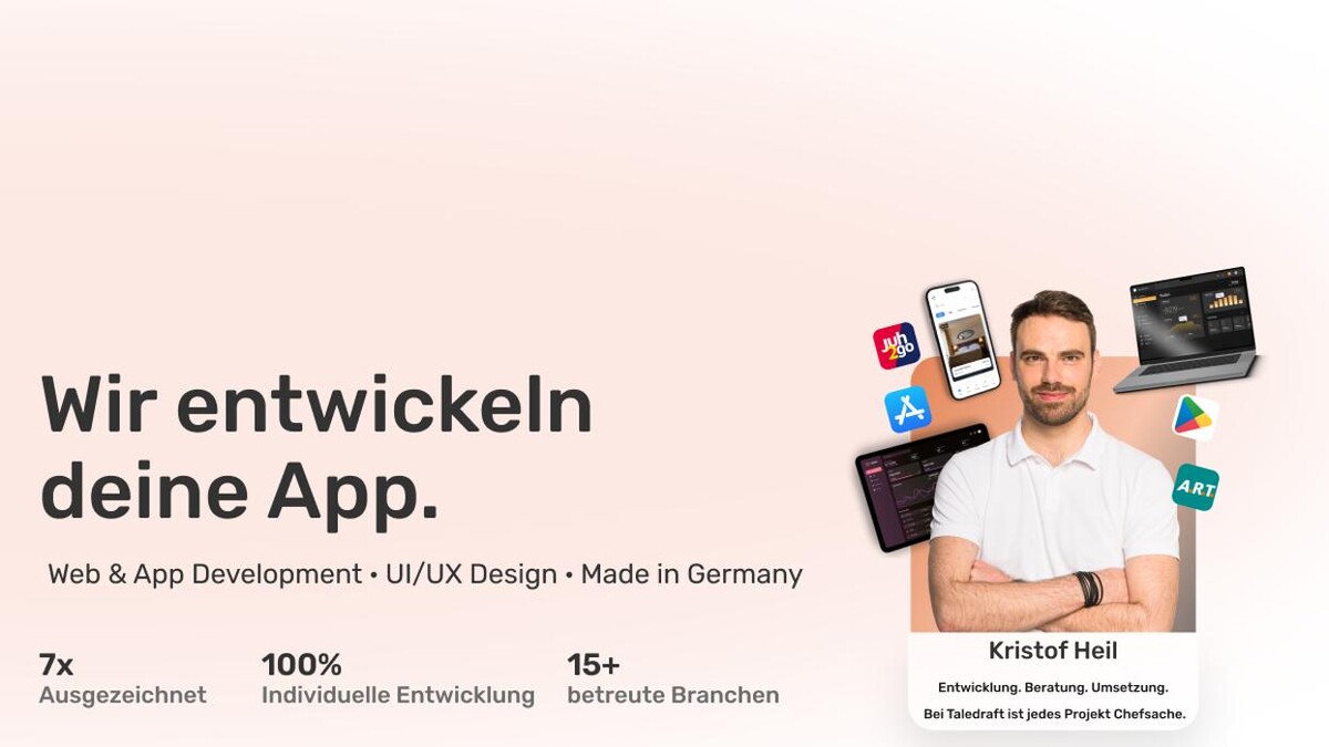 Bilder TALEDRAFT App Entwicklung