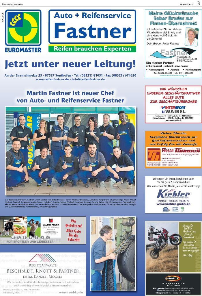Bilder Reifen M. Fastner GmbH - Partnerbetrieb von EUROMASTER