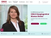 Website Screenshot ERGO Versicherung Bianca Dinter