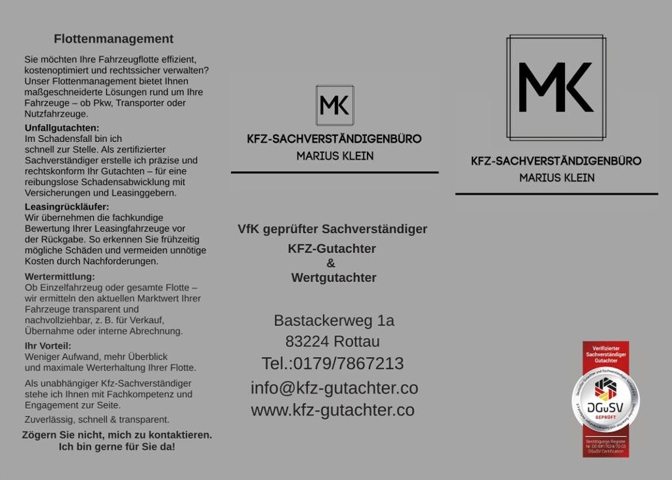 Bilder KFZ-SACHVERSTÄNDIGENBÜRO Marius Klein
