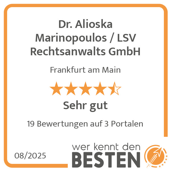 Bilder Dr. Alioska Marinopoulos / LSV Rechtsanwalts GmbH