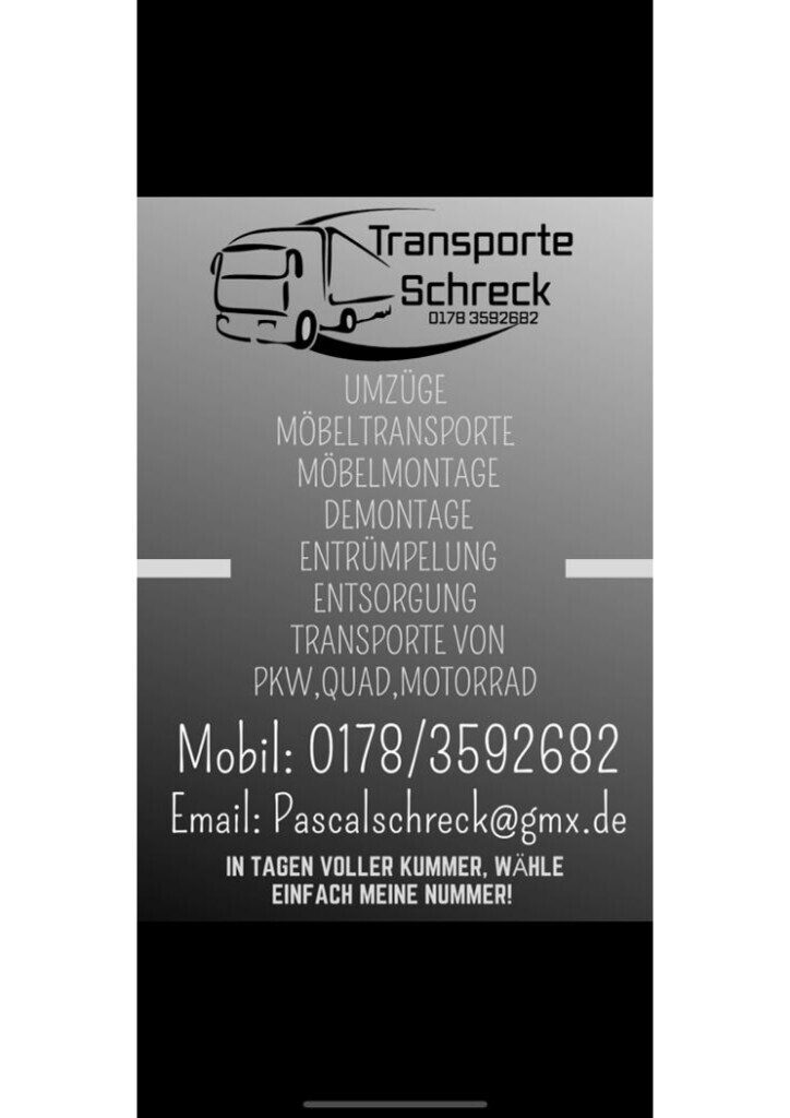 Bilder Transporte Schreck