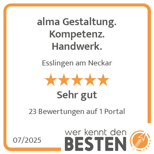 Bilder alma Gestaltung. Kompetenz. Handwerk.