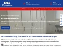 Website Screenshot Haushaltsauflösung Bielefeld MTS Dienstleistung