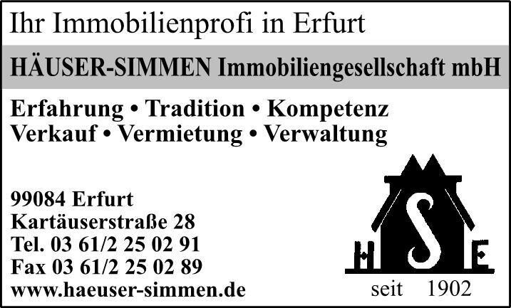 Bilder HÄUSER-SIMMEN Immobiliengesellschaft mbH