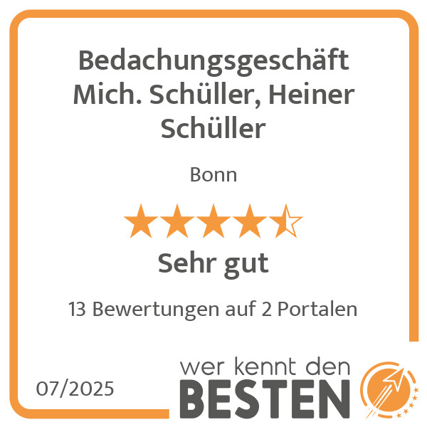 Bilder Bedachungsgeschäft Mich. Schüller, Heiner Schüller