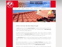 Website Screenshot Bedachungsgeschäft Mich. Schüller, Heiner Schüller