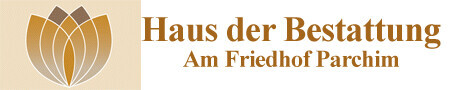 „Haus der Bestattung“ am Friedhof Logo