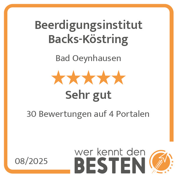 Bilder Beerdigungsinstitut Backs-Köstring