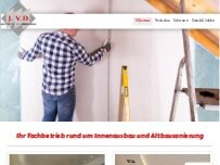 Website Screenshot JVD Trockenbau Inh. Johannes van Dick