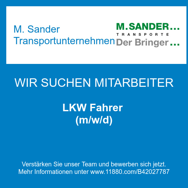 Bilder M. Sander Transportunternehmen