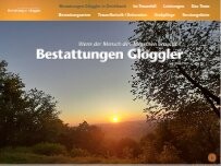 Website Screenshot Glöggler Bestattungen